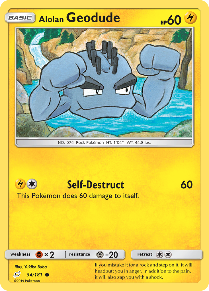 Alolan Geodude 034/198 Common