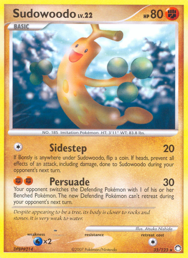 Sudowoodo 035/124 Rare