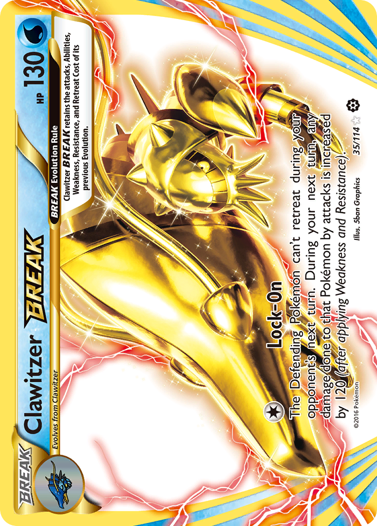 Clawitzer BREAK 035/116 Rare BREAK