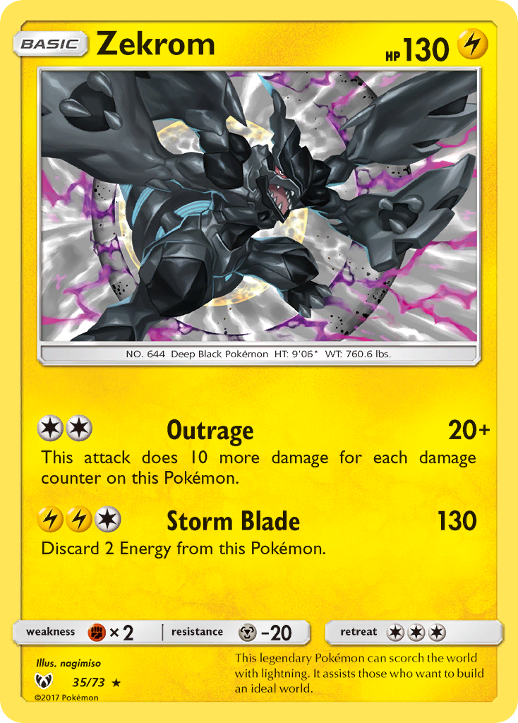 Zekrom 035/81 Rare Holo