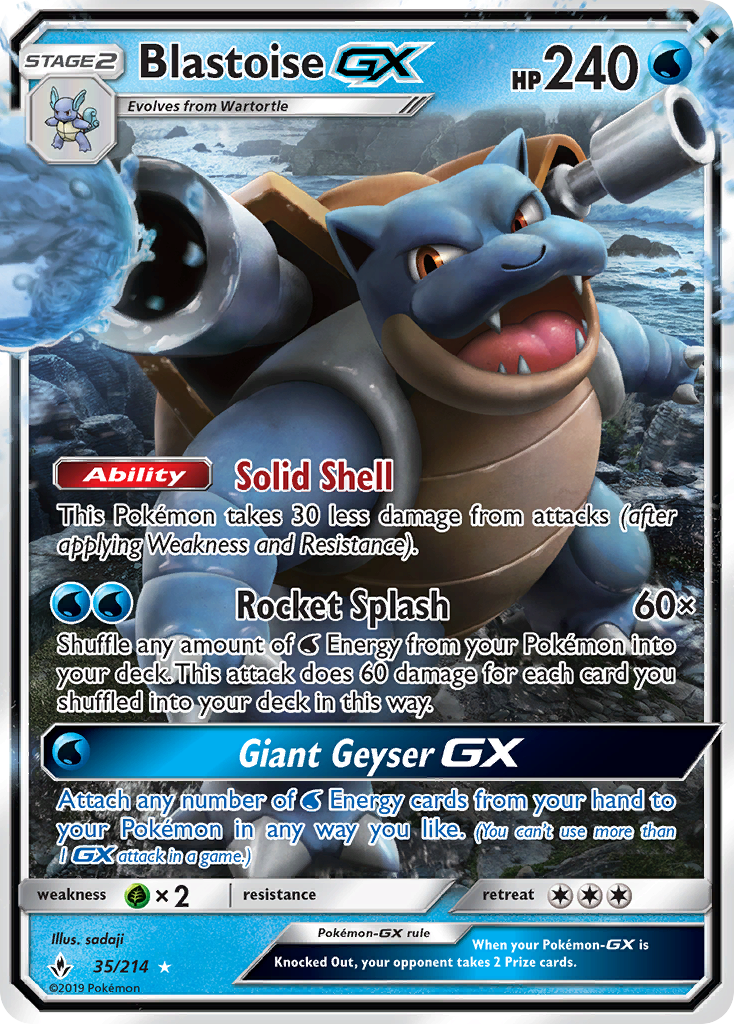 Blastoise-GX 035/234 Rare Holo GX