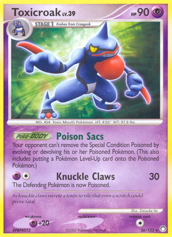Toxicroak 036/124 Rare