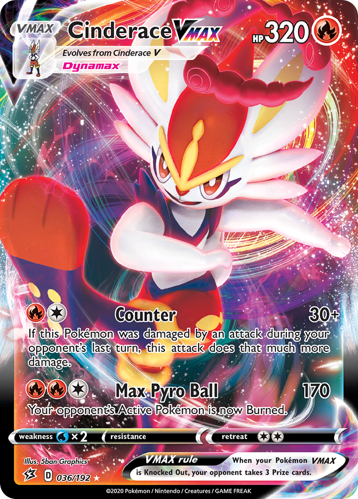 Cinderace VMAX 036/209 Rare Holo VMAX