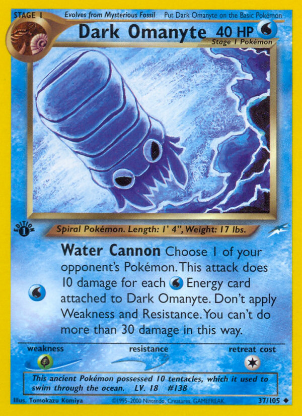 Dark Omanyte 037/113 Uncommon