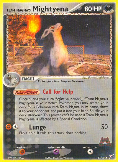 Team Magma's Mightyena 037/97 Uncommon