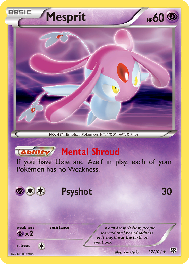 Mesprit 037/105 Rare Holo