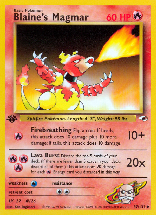 Blaine's Magmar 037/132 Uncommon