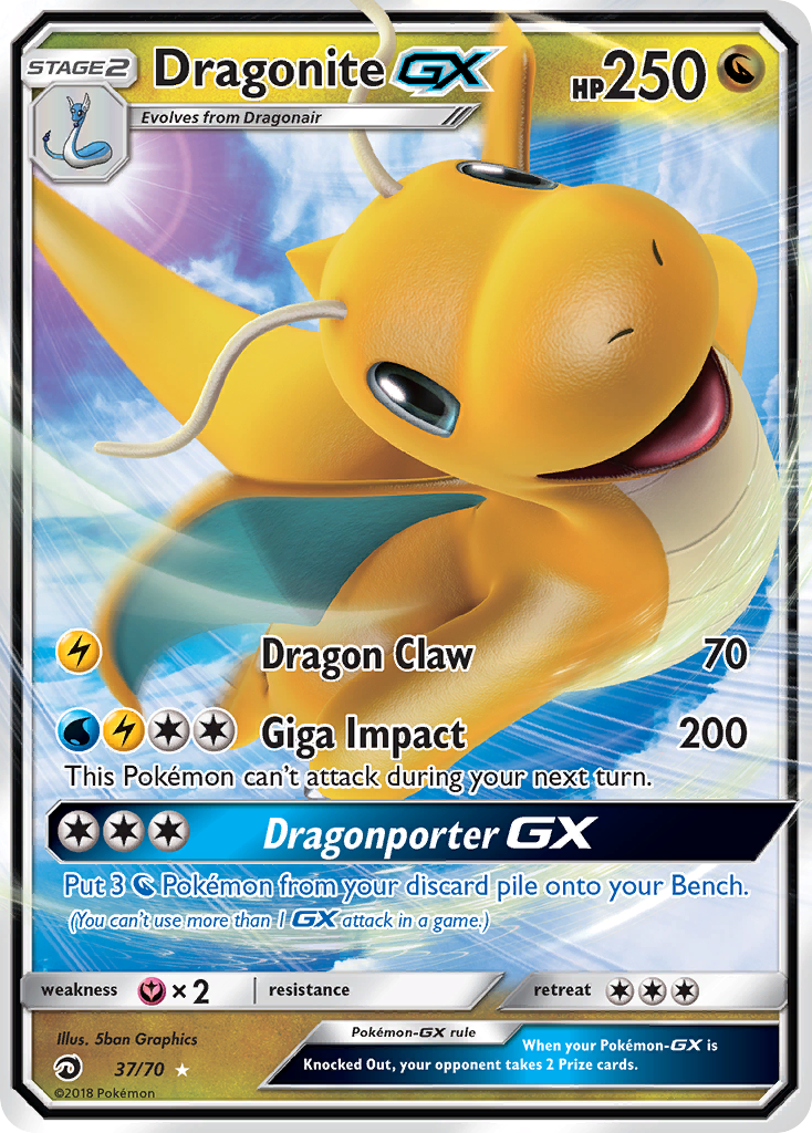 Dragonite-GX 037/80 Rare Holo GX