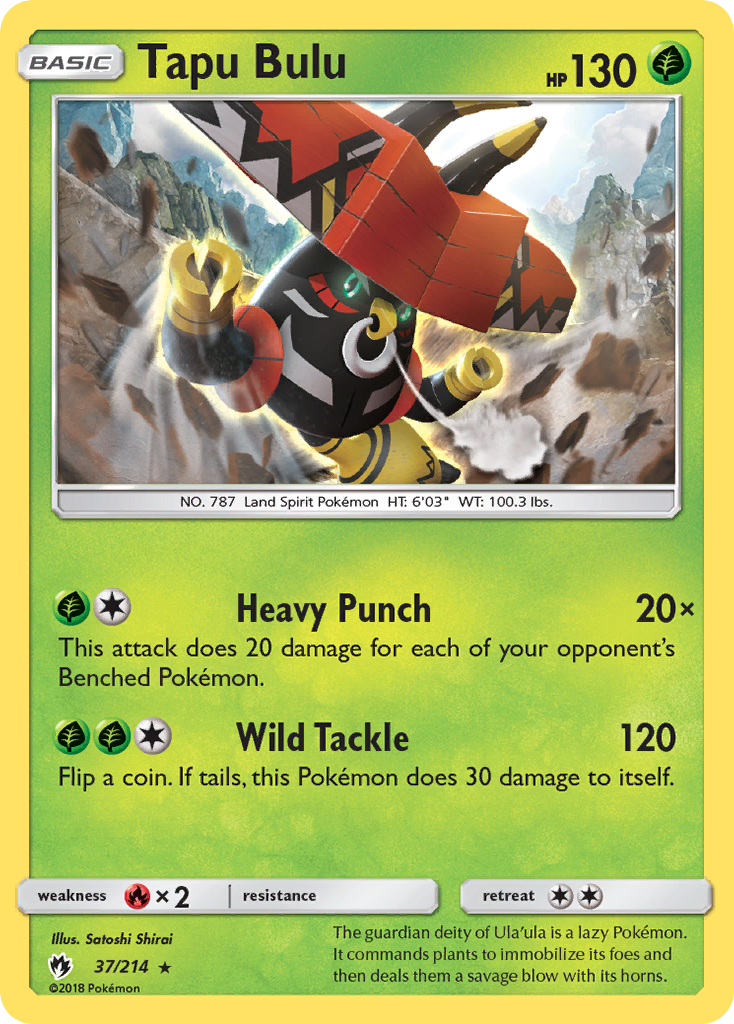 Tapu Bulu 037/240 Rare Holo
