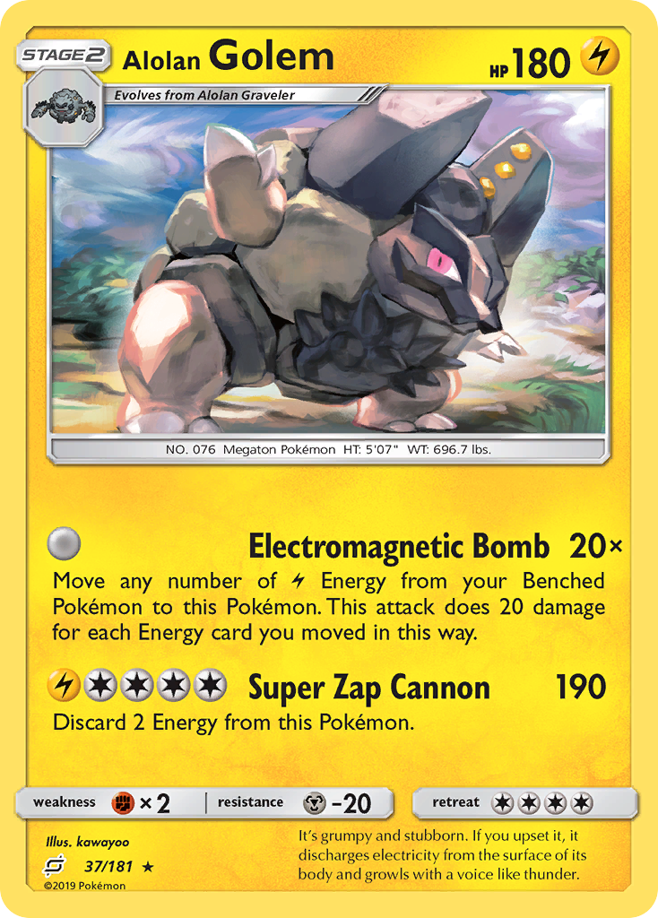 Alolan Golem 037/198 Rare