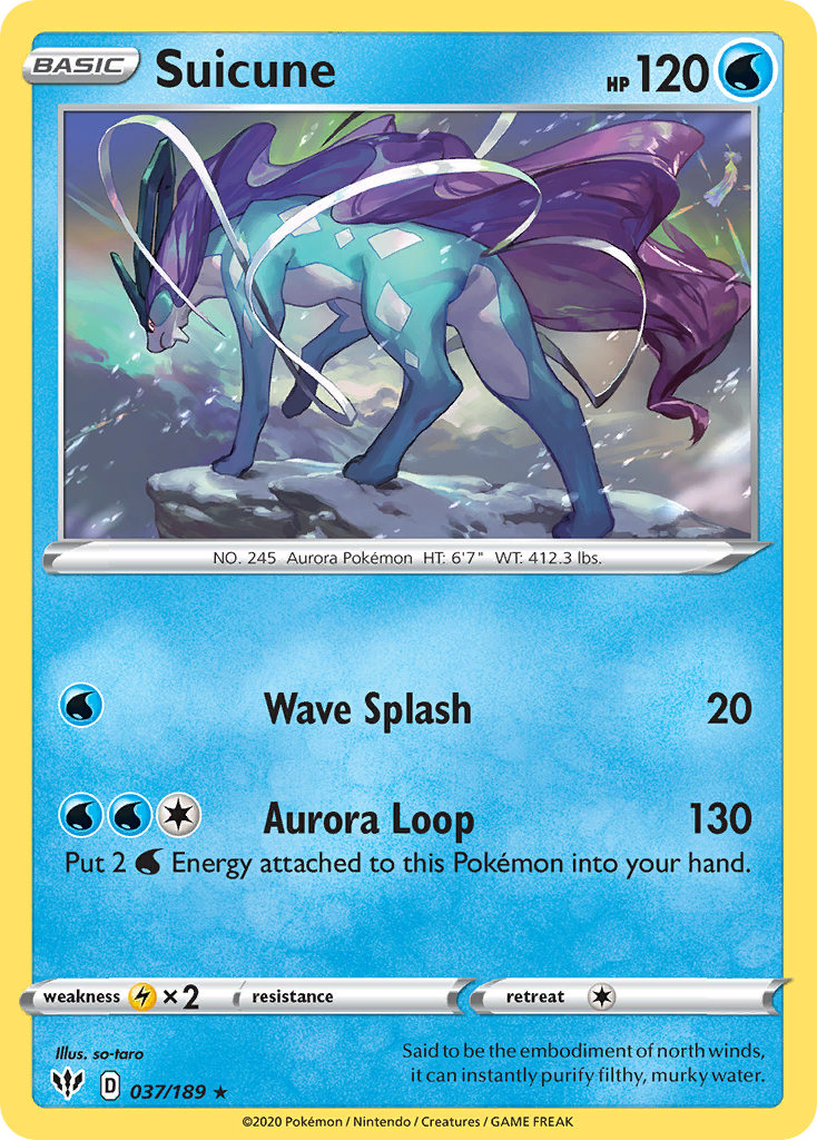 Suicune 037/201 Rare Holo