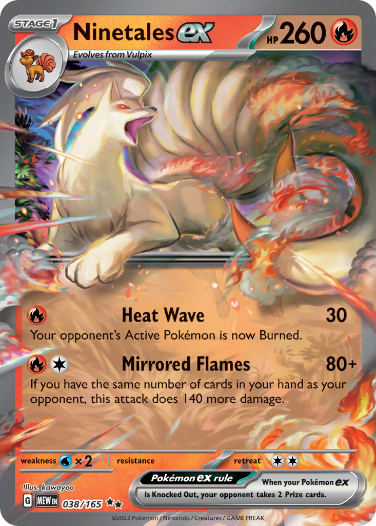 Ninetales ex 038/207 Double Rare