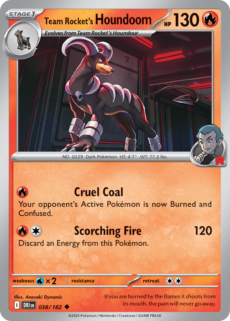Team Rocket's Houndoom 038/244 Uncommon