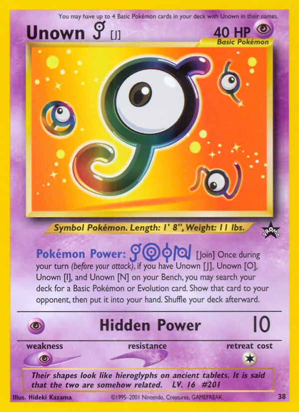 Unown [J] 038/53 Promo