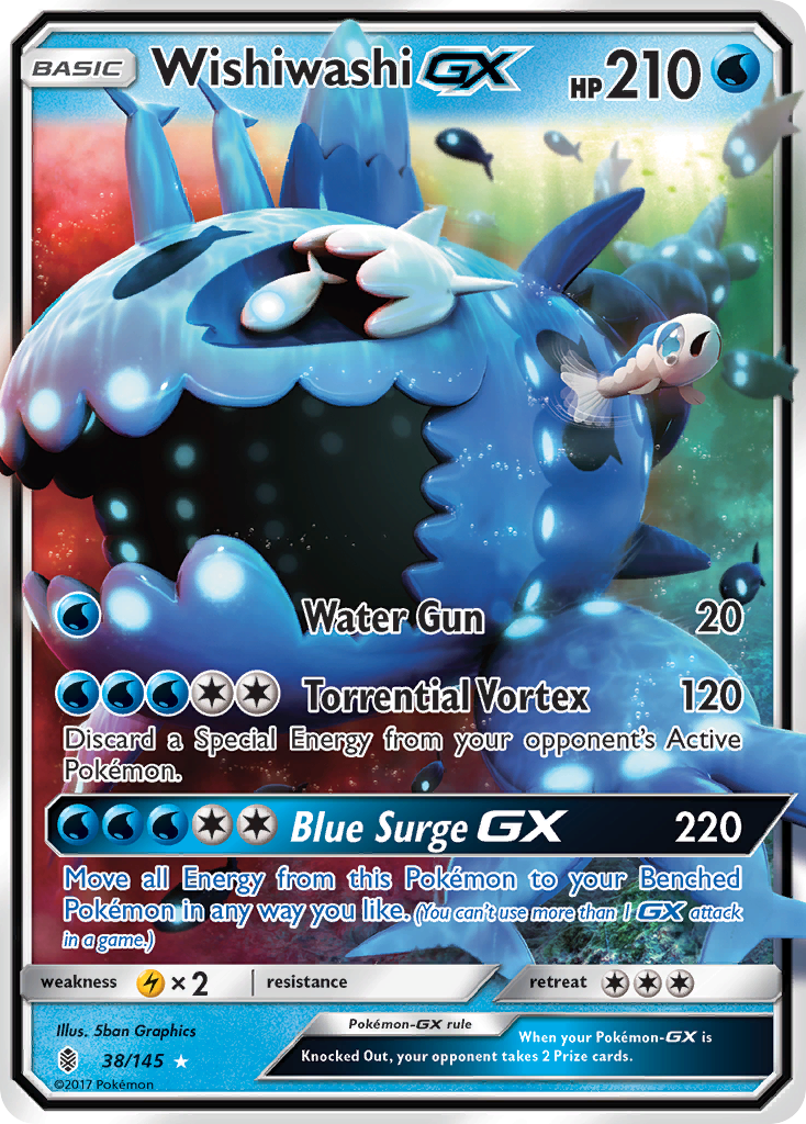 Wishiwashi-GX 038/180 Rare Holo GX