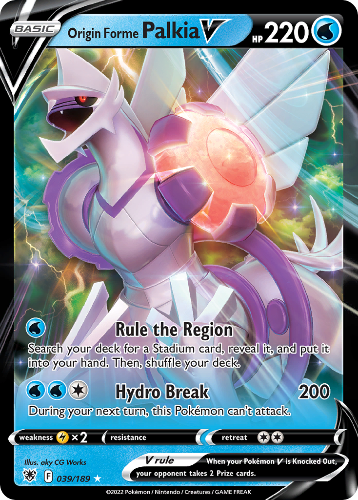 Origin Forme Palkia V 039/216 Rare Holo V