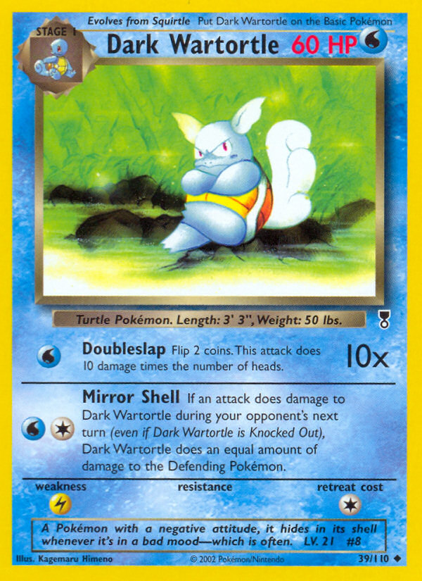 Dark Wartortle 039/110 Uncommon