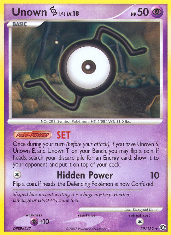 Unown [S] 039/132 Rare