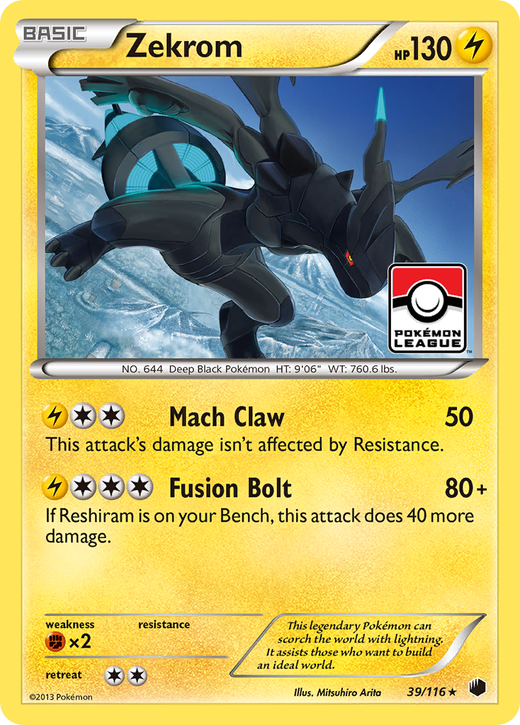 Zekrom 039/122 Rare Holo