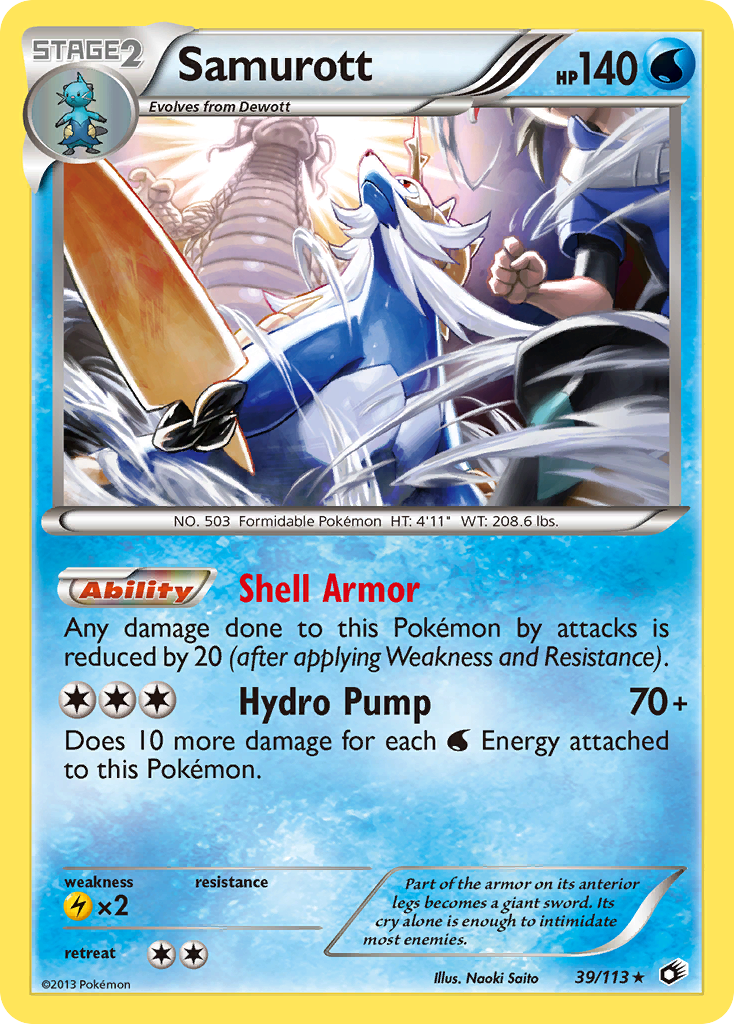 Samurott 039/140 Rare Holo