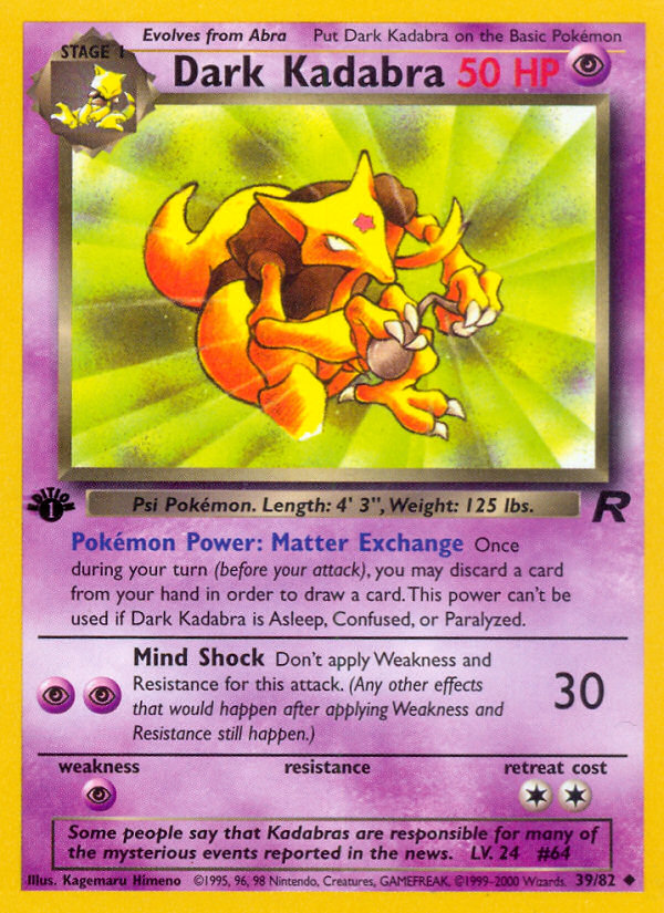 Dark Kadabra 039/83 Uncommon