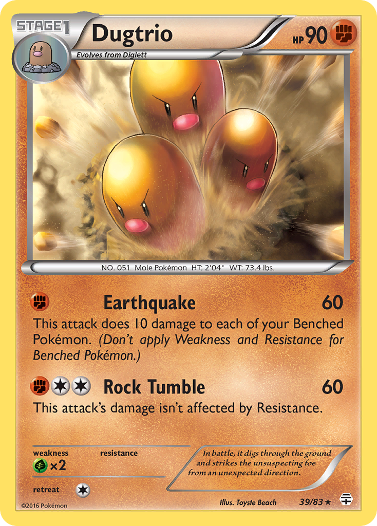 Dugtrio 039/117 Rare
