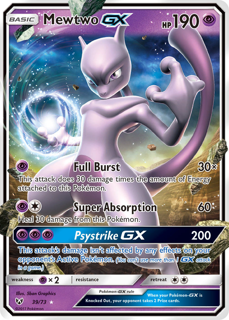 Mewtwo-GX 039/81 Rare Holo GX