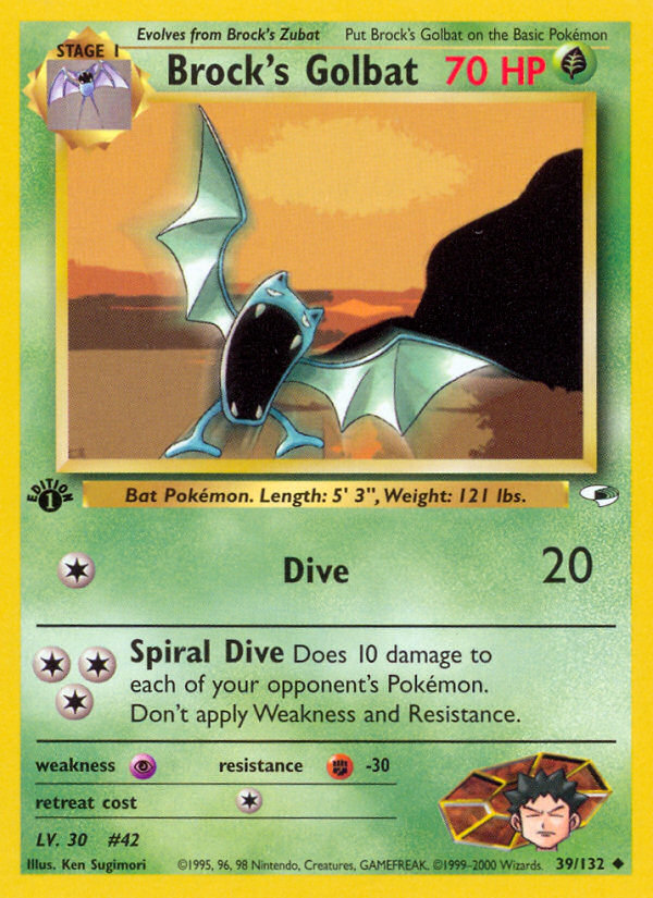 Brock's Golbat 039/132 Uncommon