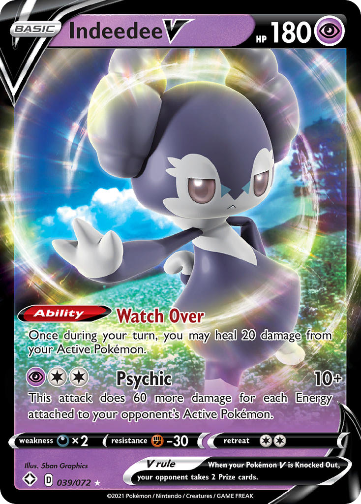Indeedee V 039/73 Rare Holo V