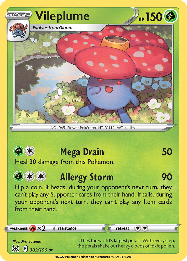 Vileplume 003/217 Rare Holo