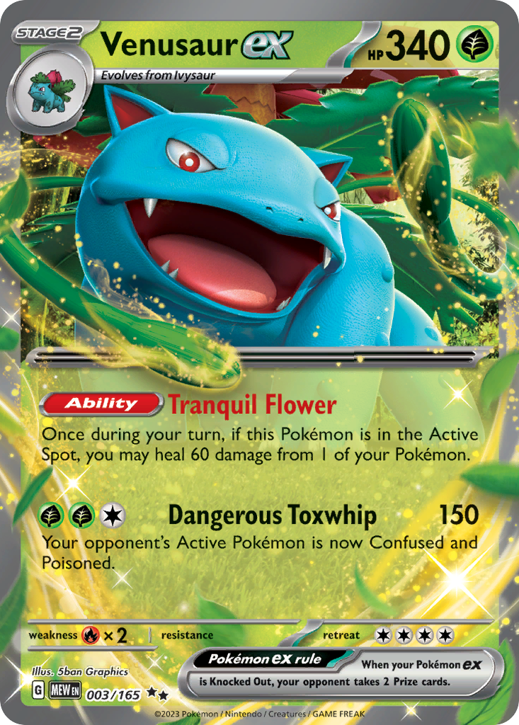 Venusaur ex 003/207 Double Rare
