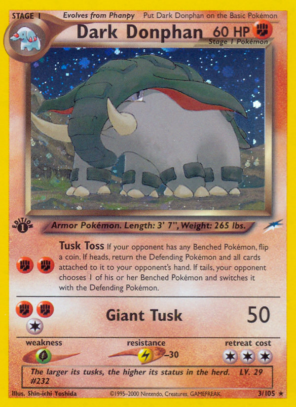 Dark Donphan 003/113 Rare Holo