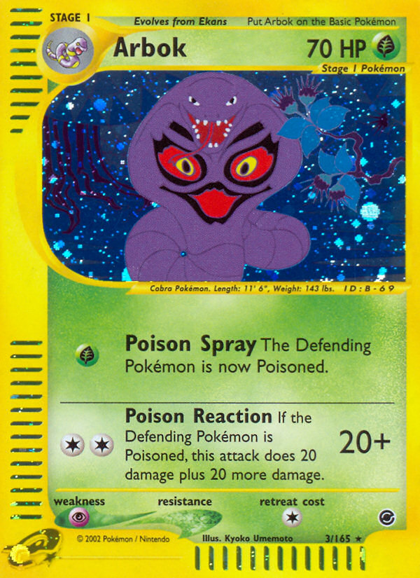 Arbok 003/165 Rare Holo
