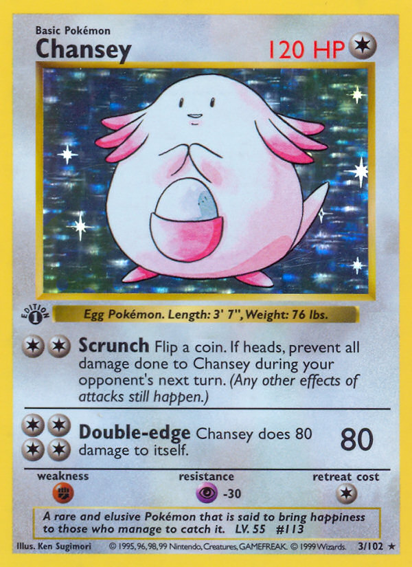 Chansey 003/102 Rare Holo
