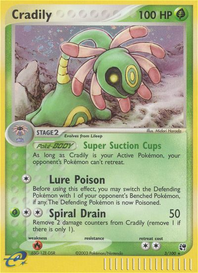 Cradily 003/100 Rare Holo