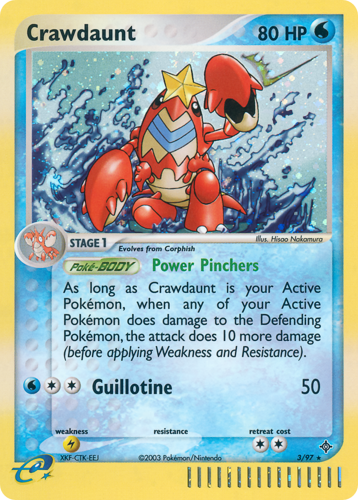 Crawdaunt 003/100 Rare Holo