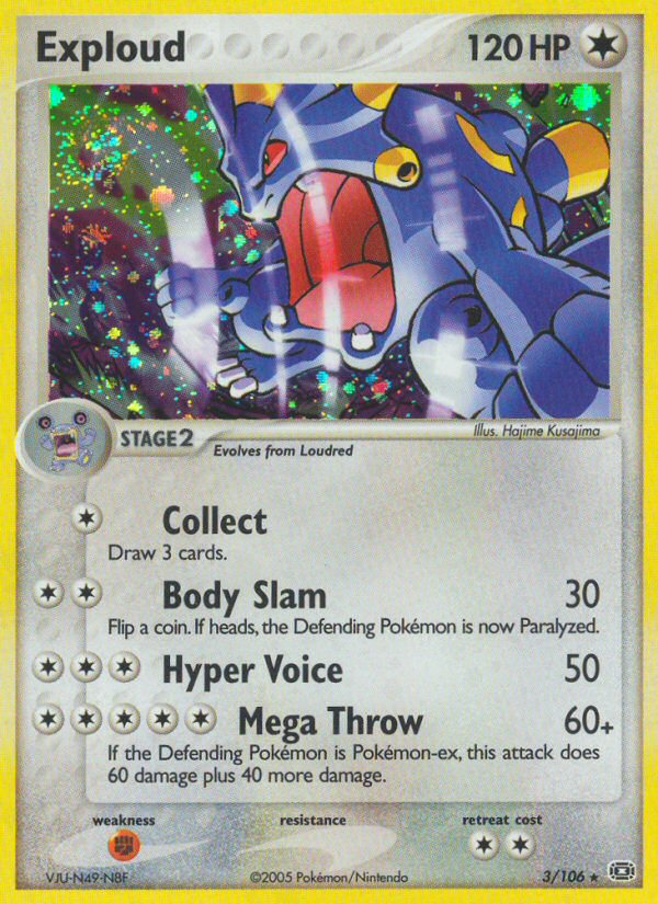 Exploud 003/107 Rare Holo