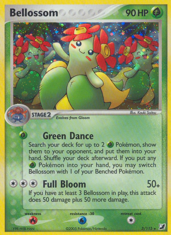 Bellossom 003/145 Rare Holo