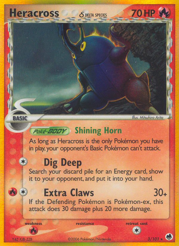 Heracross δ 003/101 Rare Holo