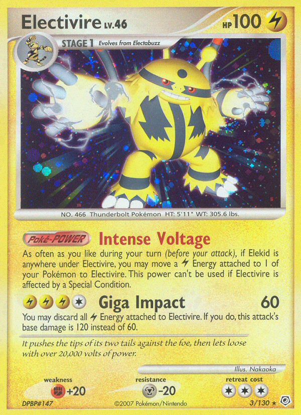 Electivire 003/130 Rare Holo