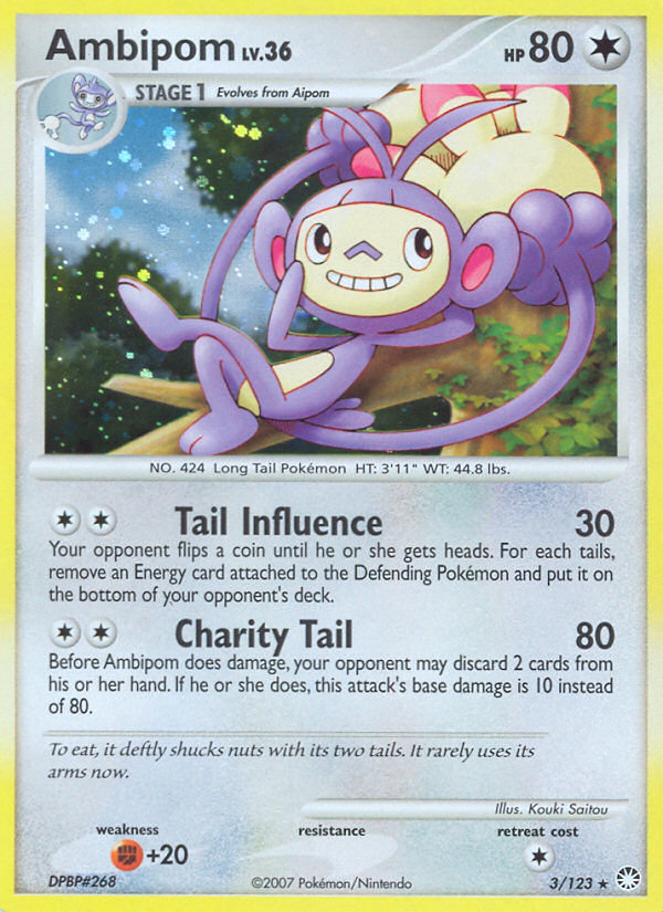 Ambipom 003/124 Rare Holo