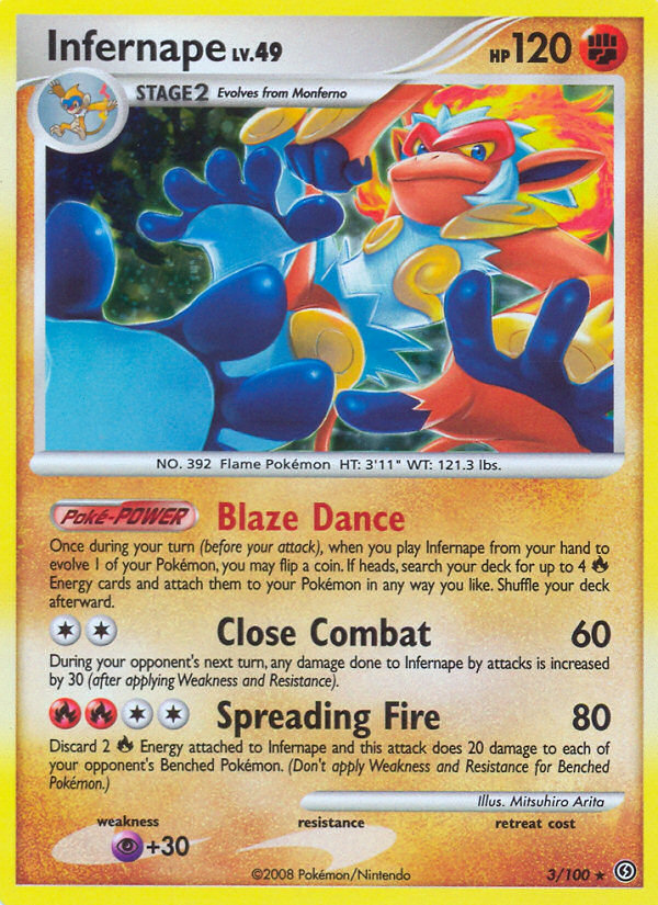 Infernape 003/106 Rare Holo