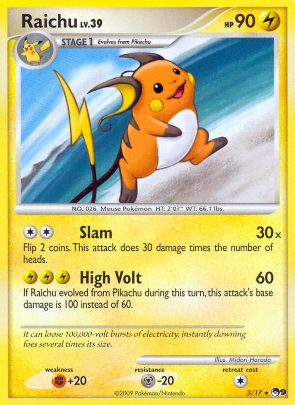 Raichu 003/17 Rare