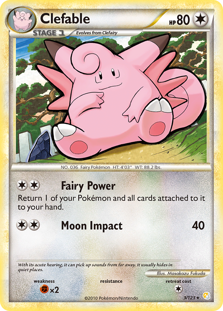 Clefable 003/124 Rare Holo