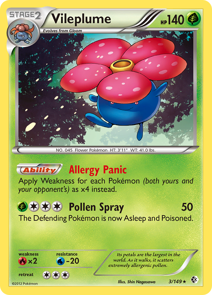 Vileplume 003/153 Rare Holo
