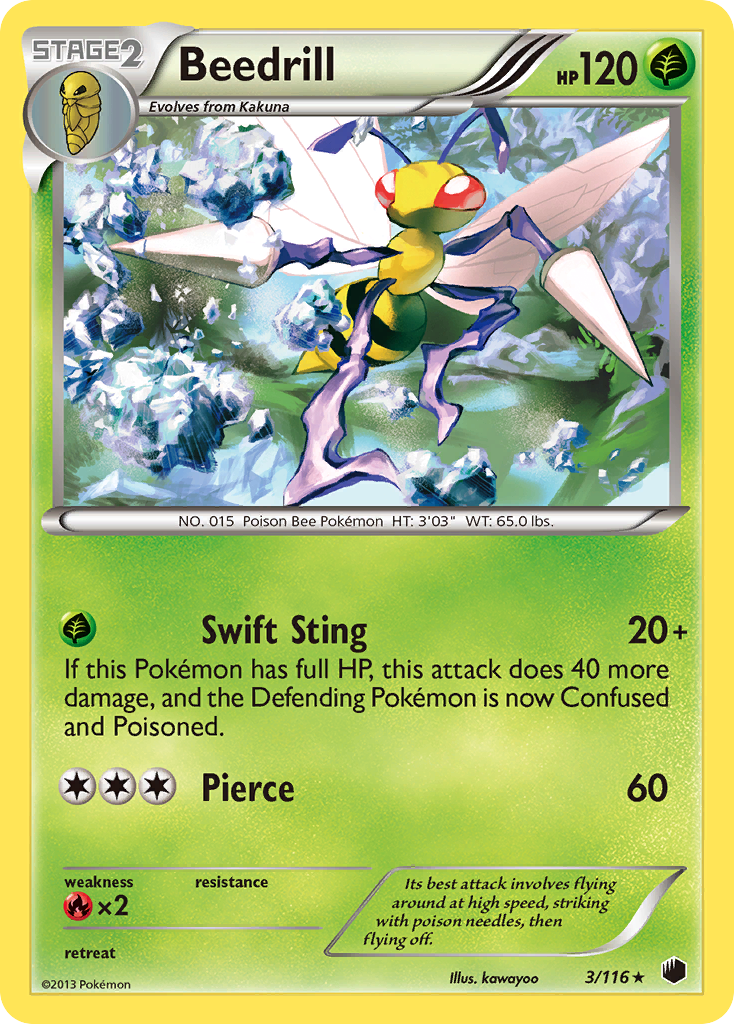 Beedrill 003/122 Rare