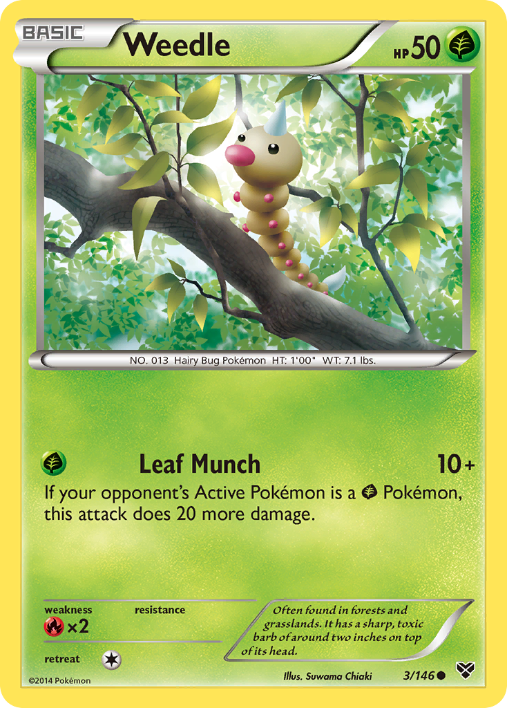 Weedle 003/146 Common