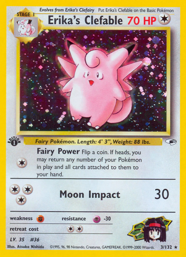 Erika's Clefable 003/132 Rare Holo