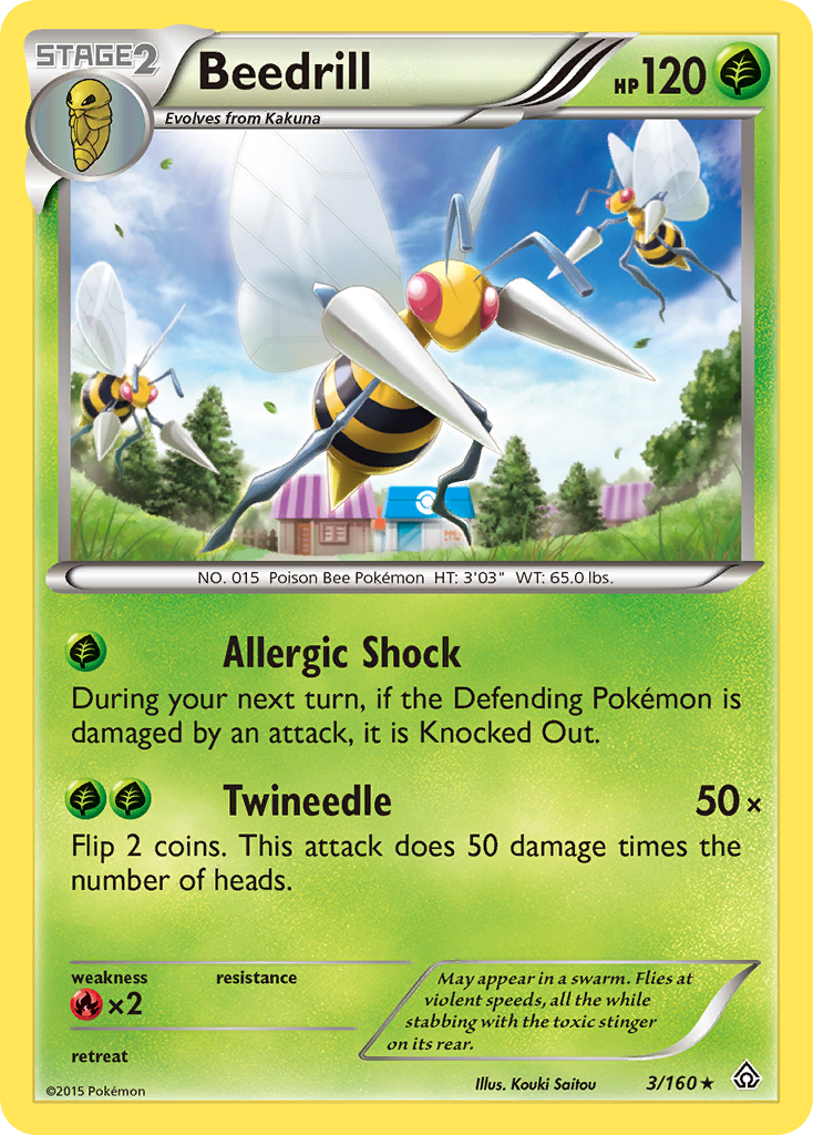Beedrill 003/164 Rare