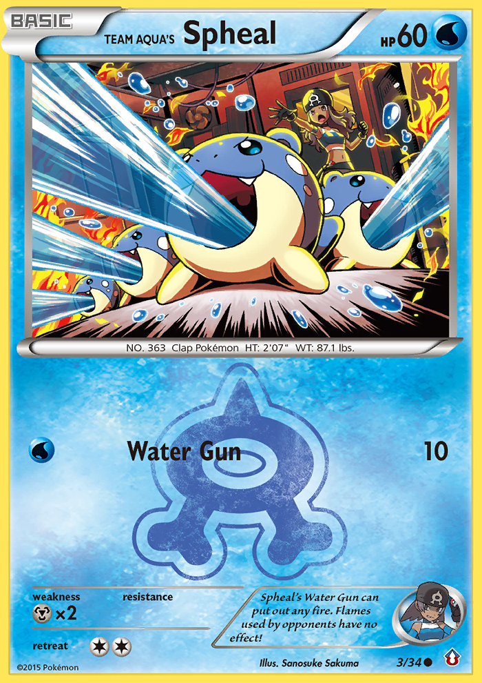 Team Aqua's Spheal 003/34 Common